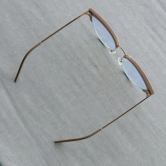 🔥SALE🔥 Pink Cat Eye Half Frame Glasses retro anti-blue light computer specks - Picture 4 of 10